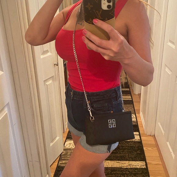 🏺GIVENCHY Rhinestone Greek key 🏺crossbody bag! - Picture 11 of 16